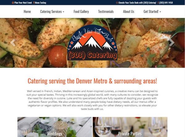 
New Website Launch: 303 Catering